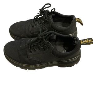 Dr martens reeder utility shoes black canvas and leather size 8